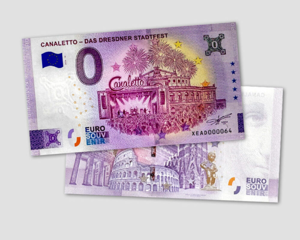Null-Euro-Schein Dresden Null Euro Schein für das Dresdner Stadtfest