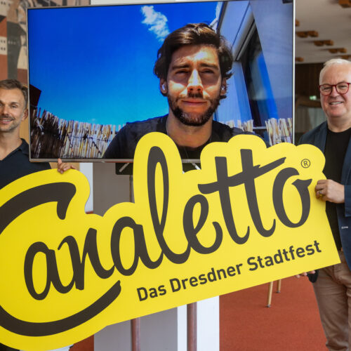 CANALETTO – Das Dresdner Stadtfest vom 15. – 17. August 2025 - Pressemitteilung - Topacts, Laser-, Drohnenshow
