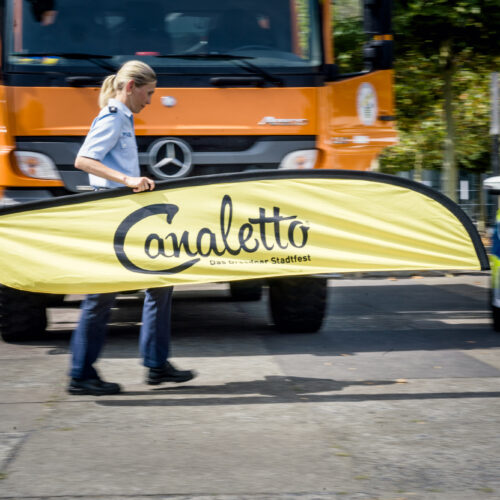 CANALETTO – Das Dresdner Stadtfest vom 15. – 17. August 2025 - Pressemitteilung - Die Blaulichtmeile präsentiert sich am Sächsischen Landtag zu CANALETTO