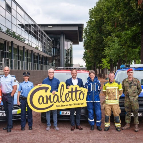 CANALETTO – Das Dresdner Stadtfest vom 15. – 17. August 2025 - Pressemitteilung - Blaulichtmeile – Ein Highlight für Groß und Klein!