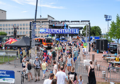 Künstlerbild von Blaulichtmeile