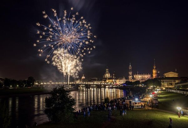 Künstlerbild von CANALETTO Feuerwerk